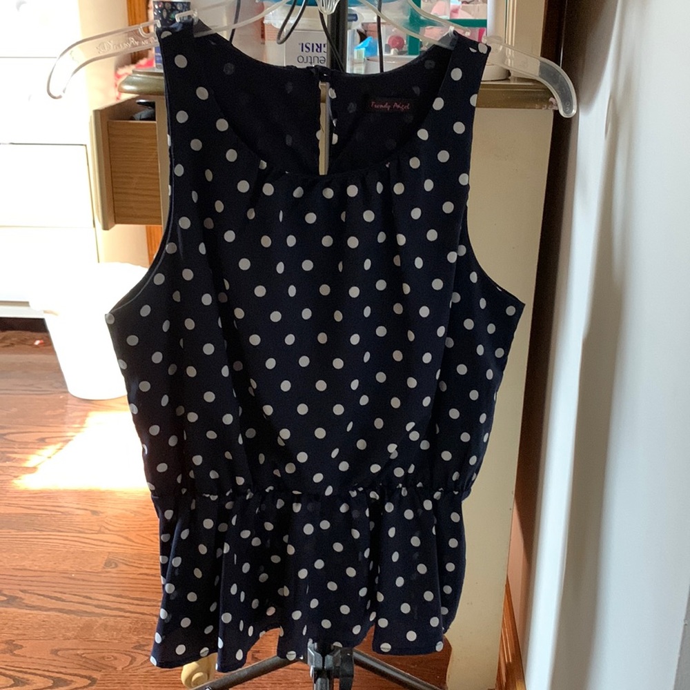 Polka dot blouse